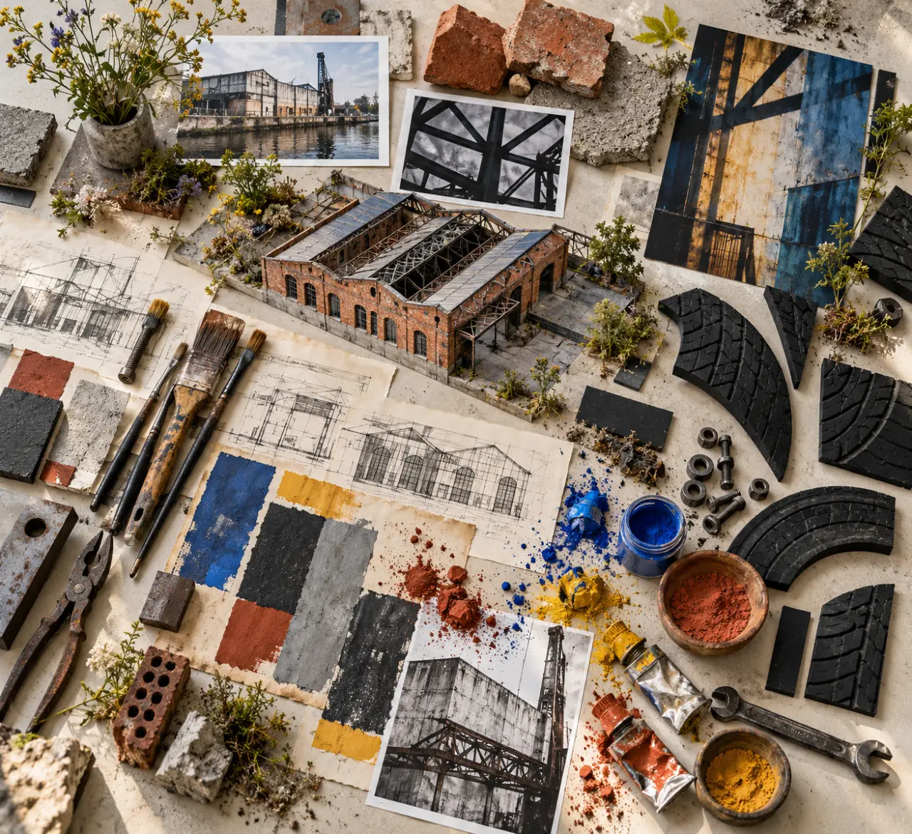 Les Vivres de l'Art à Bordeaux : ateliers, galerie et pneus recyclés dans un site classé