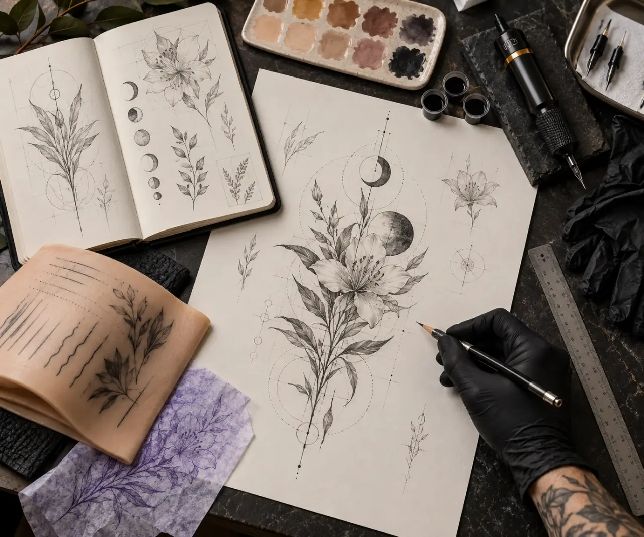 Tatoueur dessinateur : le dessin guide le geste, mais la peau impose ses règles