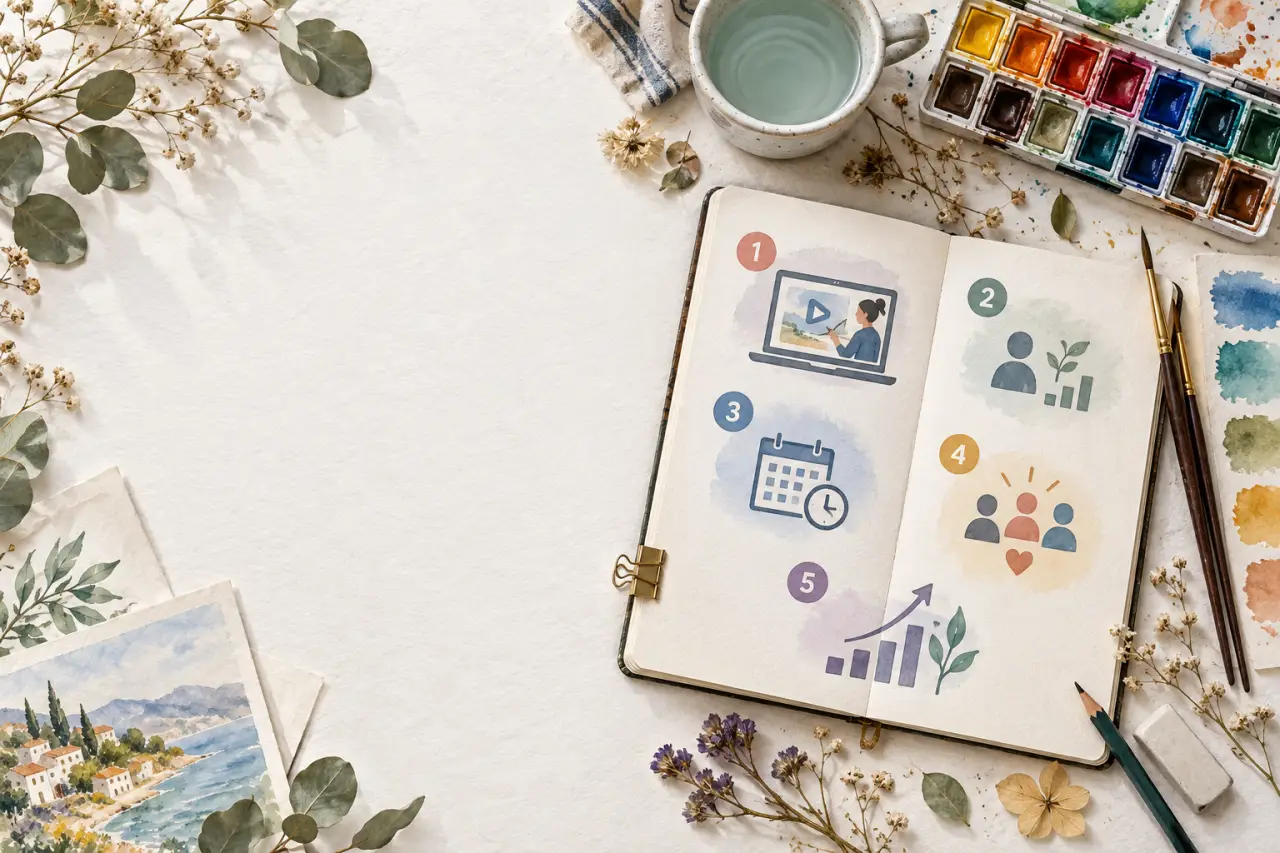 Cours d’aquarelle en ligne : 5 repères pour choisir et progresser