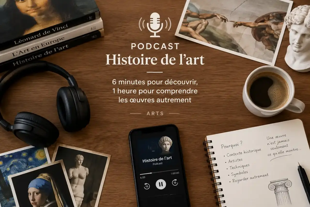 Podcast histoire de l’art : 6 minutes pour découvrir, 1 heure pour comprendre les œuvres autrement