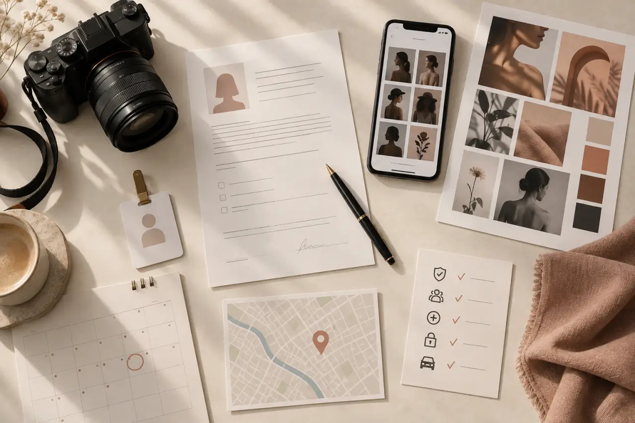 Trouver un modèle pour photographe : les critères qui sécurisent chaque shooting